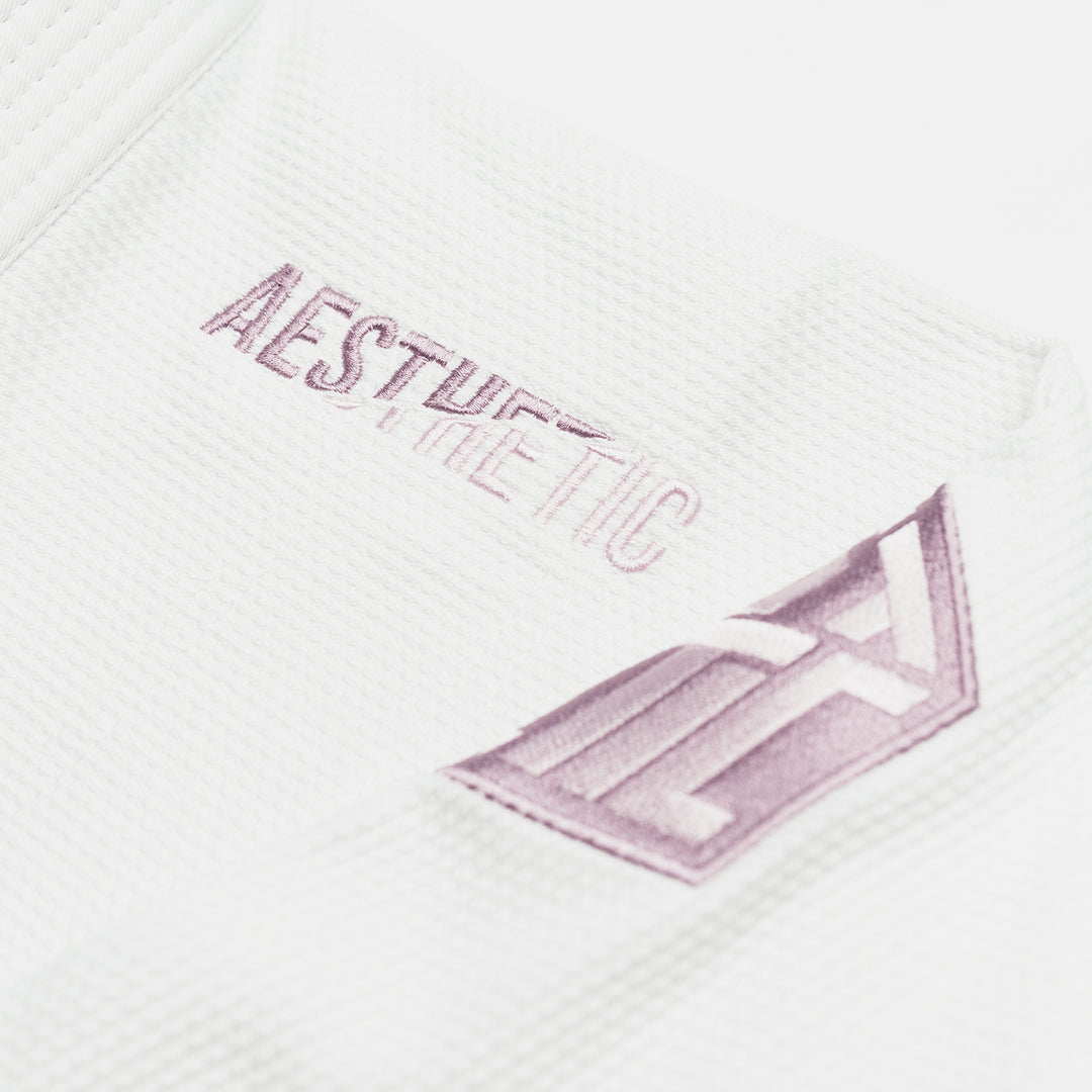 The Alpha+ Kids Kimono (White/Lilac)