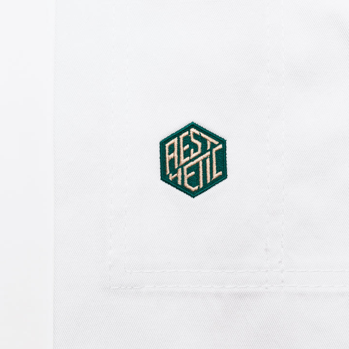 The Competitor Kids Kimono (White/Pine Green)