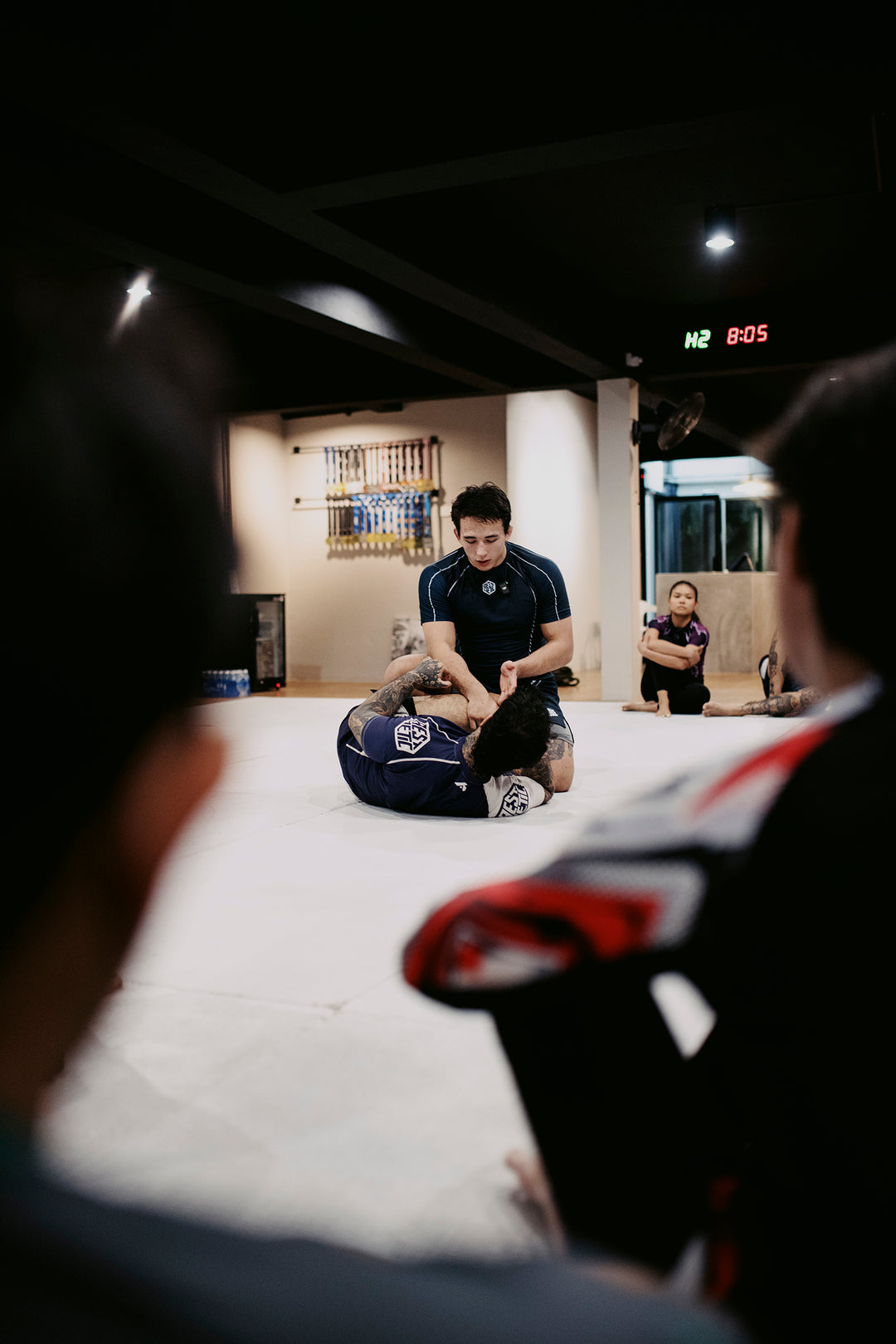 'Fine Lines' Jozef Chen Short Sleeve Rashguard (Ink)