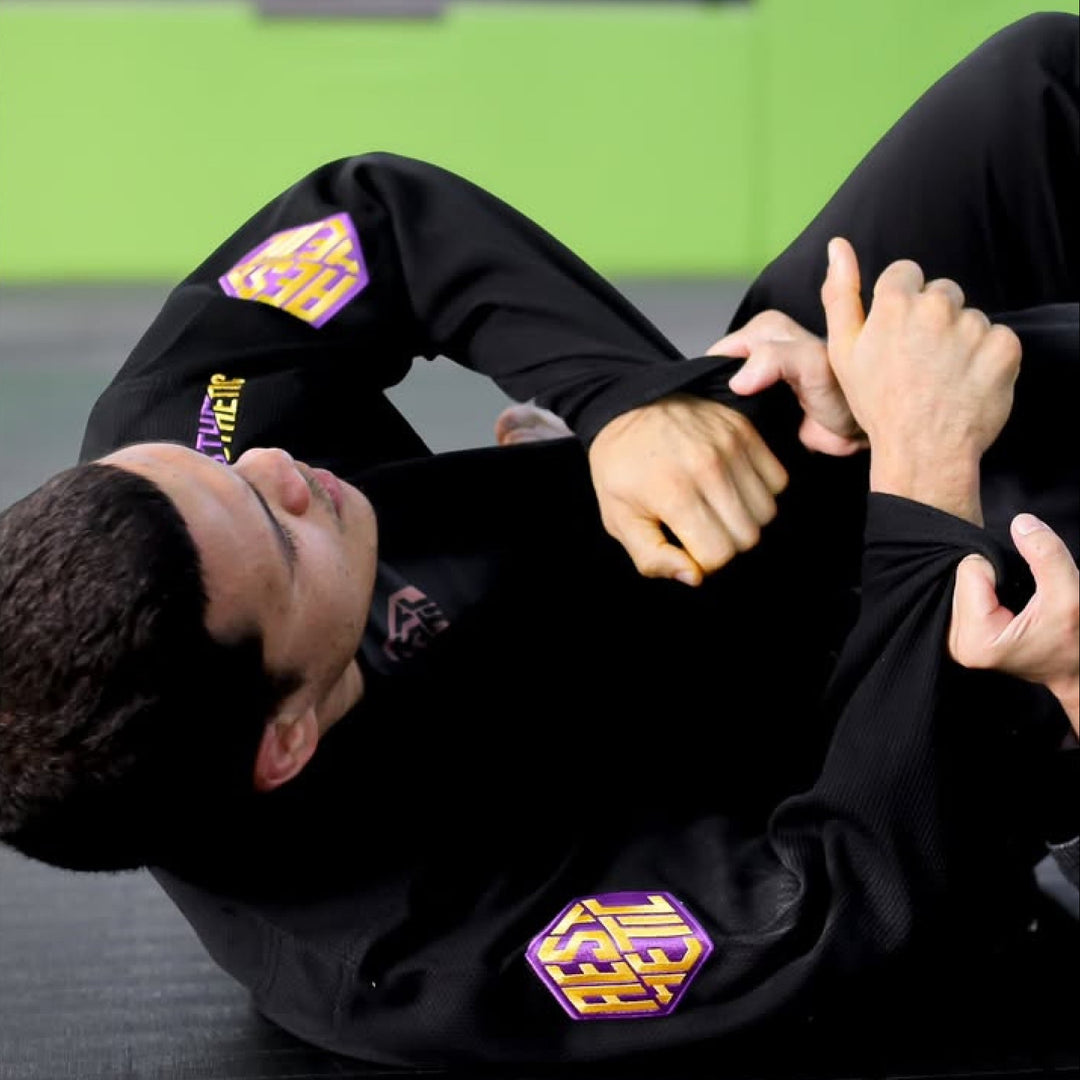 aesthetic bjj alpha plus black purple gi