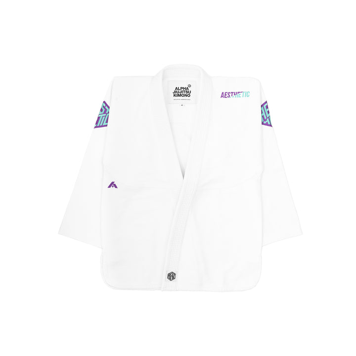 The Alpha+ Kimono (White/Emerald)