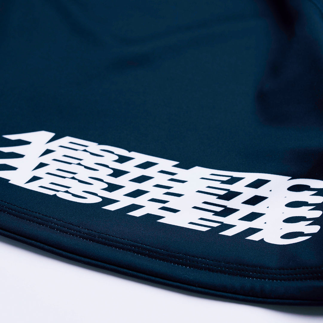 AESTHETIC Axis Combat Shorts – Black side details