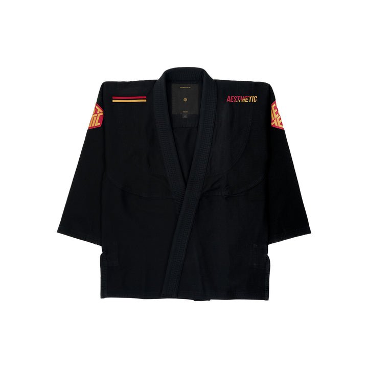 The Competitor Kimono (Black/Carmine Red)