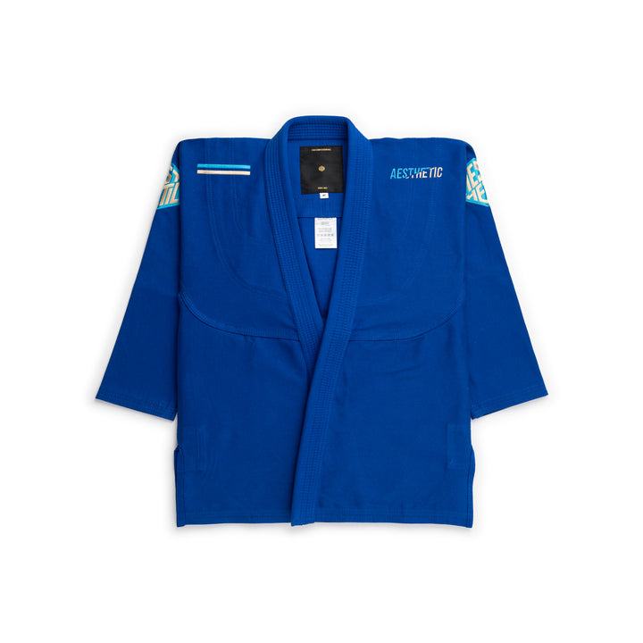 The Competitor Kimono (Royal/Laser Green)