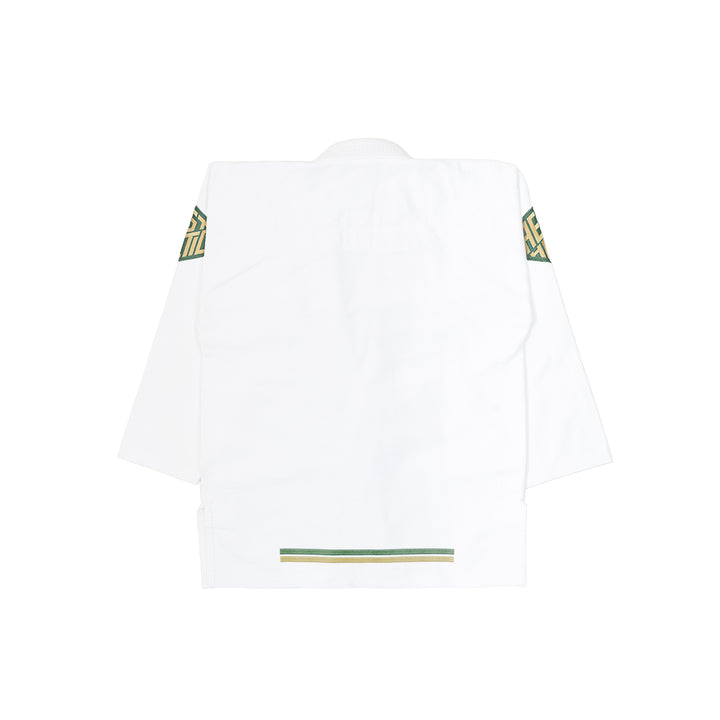The Competitor Kids Kimono (White/Pine Green)