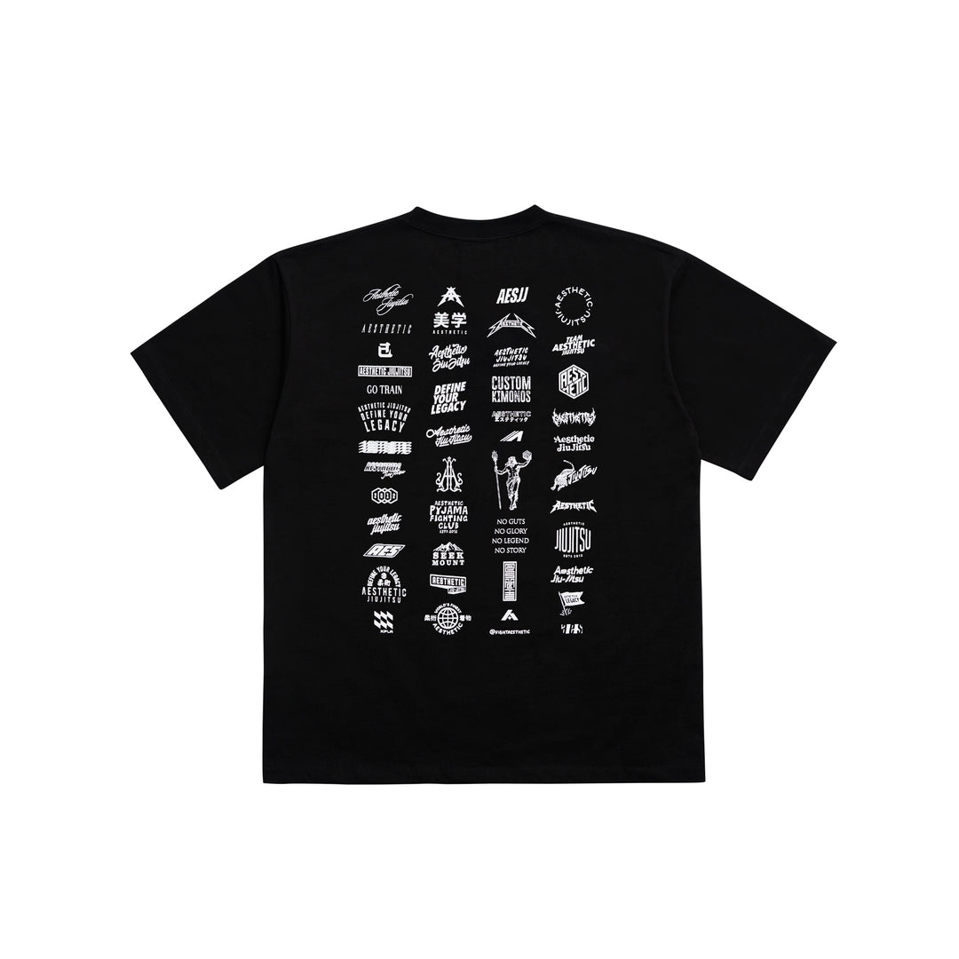 'A Decade of Logos' Oversized T-Shirt (Black)