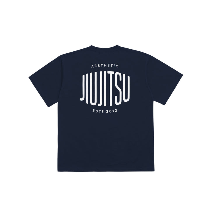 'Emblem' Oversized T-Shirt (Navy)