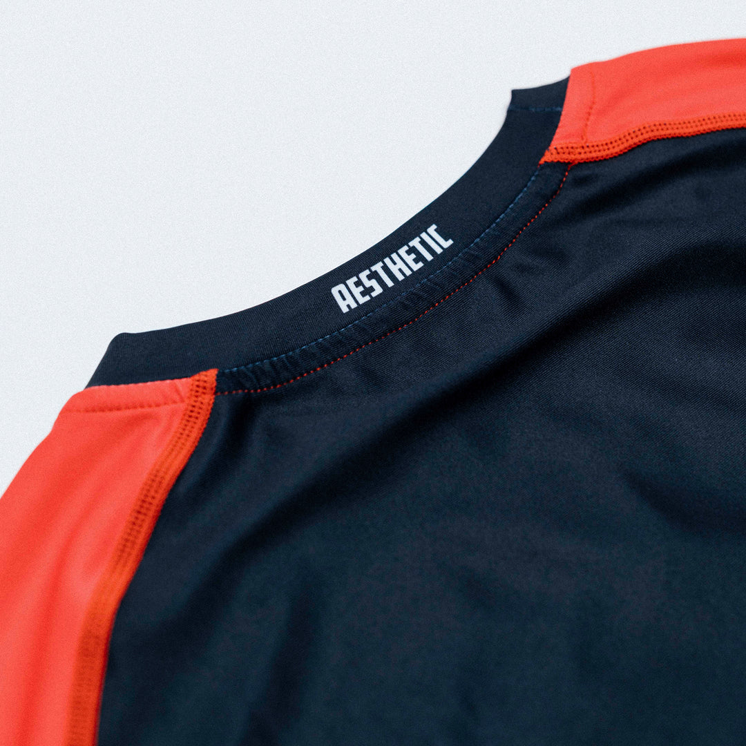 'Moto' Short Sleeve Rashguard (Red)