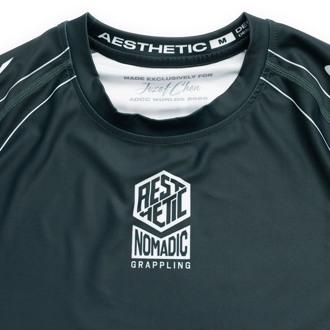 'Petrol Blue' ADCC 2026 Jozef Chen Short Sleeve Rashguard