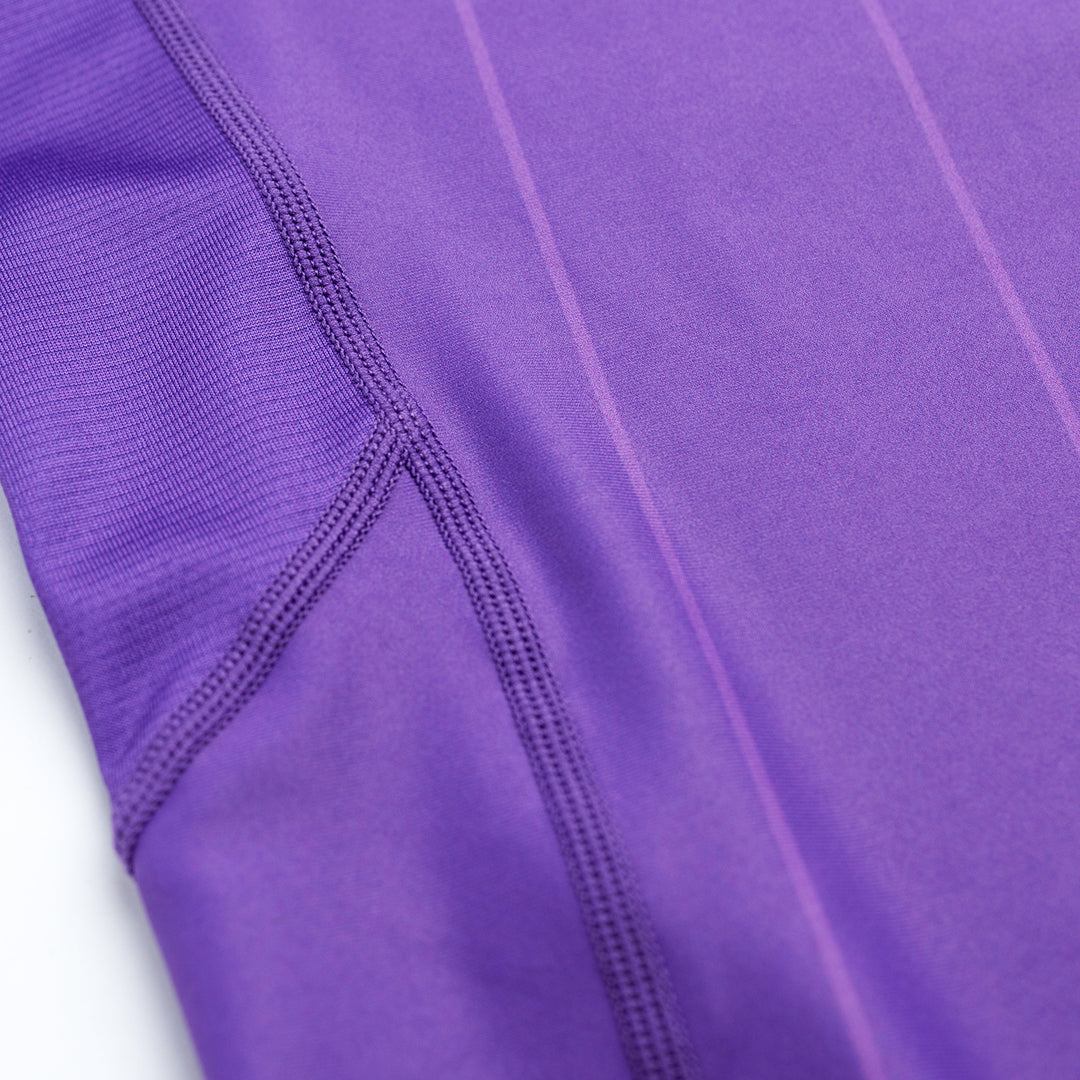 AESTHETIC Asia Long Sleeve Ranked Rashguard 2026 Purple - stitch details