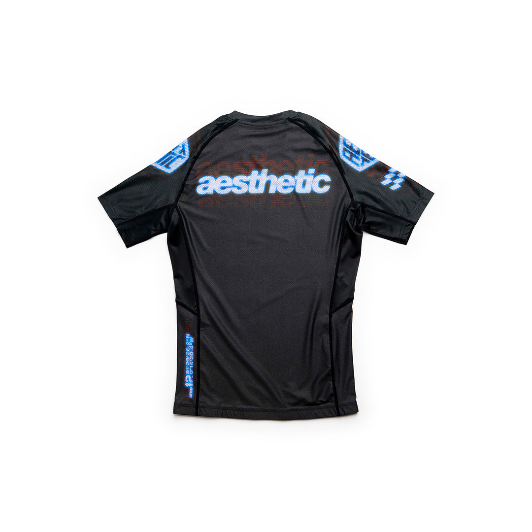 AESTHETIC Axis XPLR Short Sleeve Rashguard - Synth back view