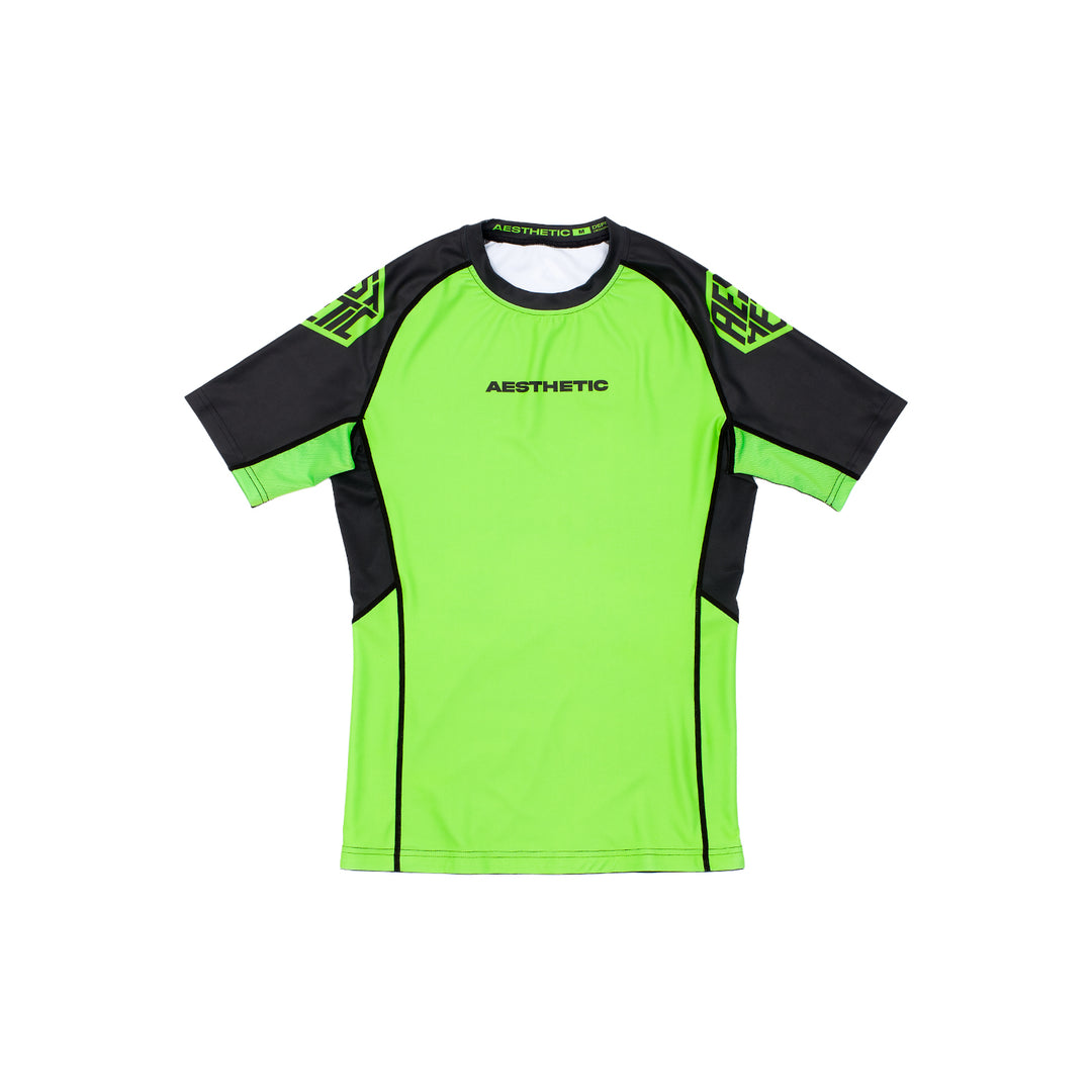 Fluro Green Short Sleeve Rashguard