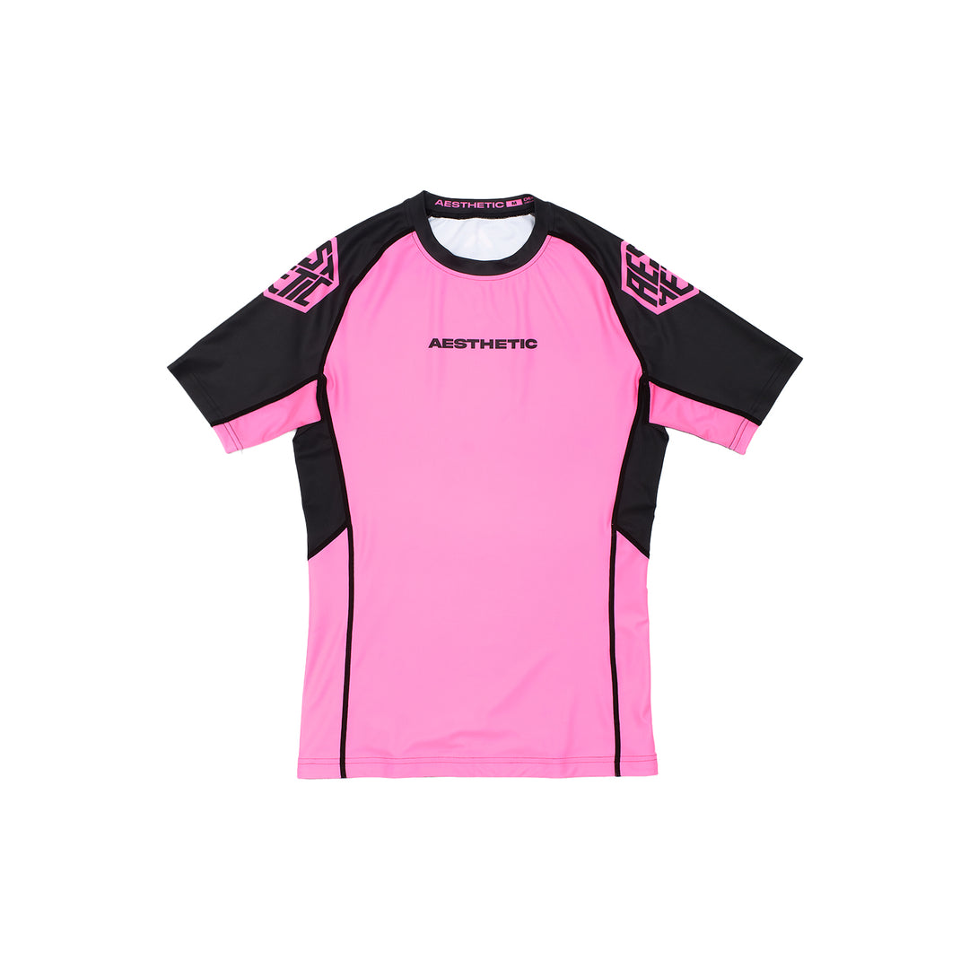 Fluro Pink Short Sleeve Rashguard