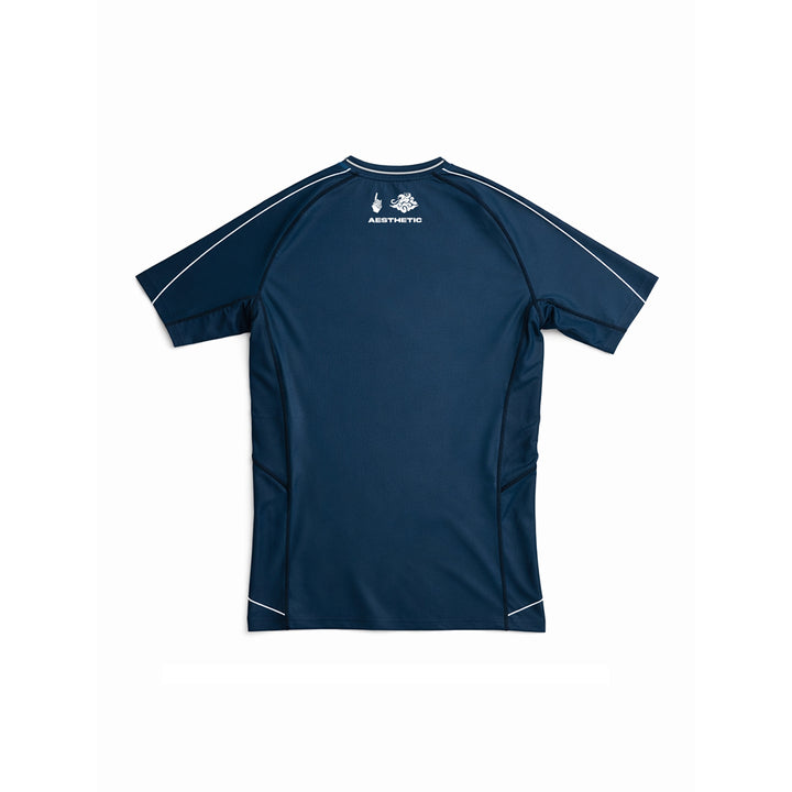 'Fine Lines' Jozef Chen Short Sleeve Rashguard (Ink)