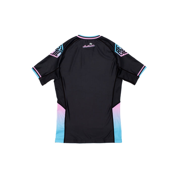 'Miami' Short Sleeve Rashguard (Black)