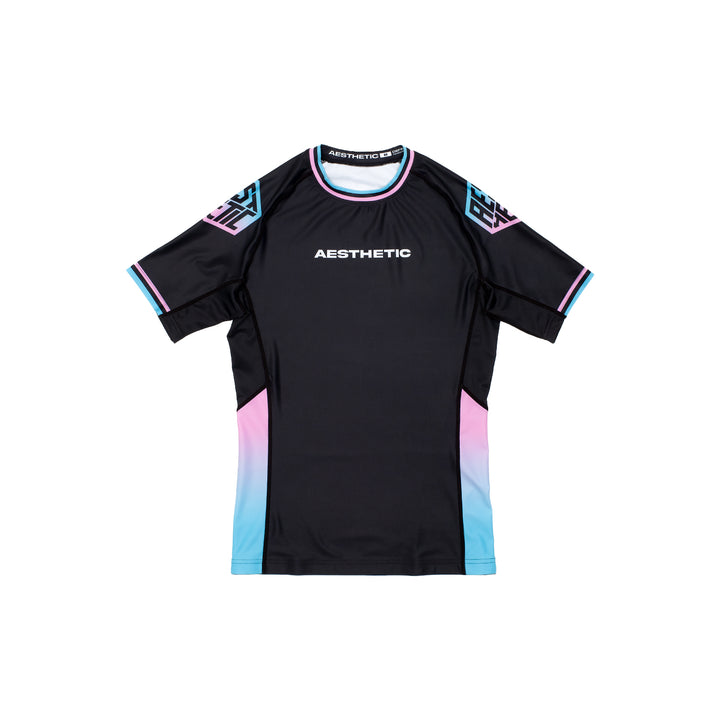 'Miami' Short Sleeve Rashguard (Black)