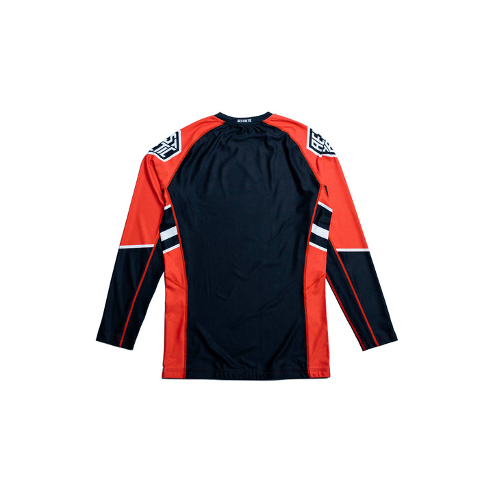 'Moto' Long Sleeve Rashguard (Red)