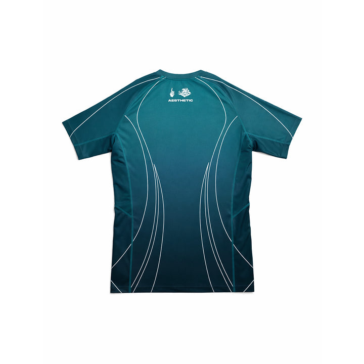 'Motion' Jozef Chen Short Sleeve Rashguard (Castleton Green)