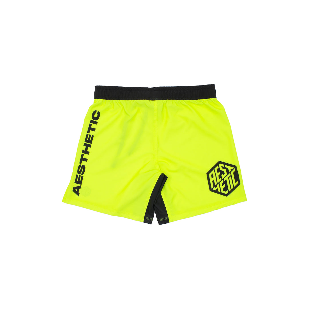 Fluro Yellow Grappling Shorts