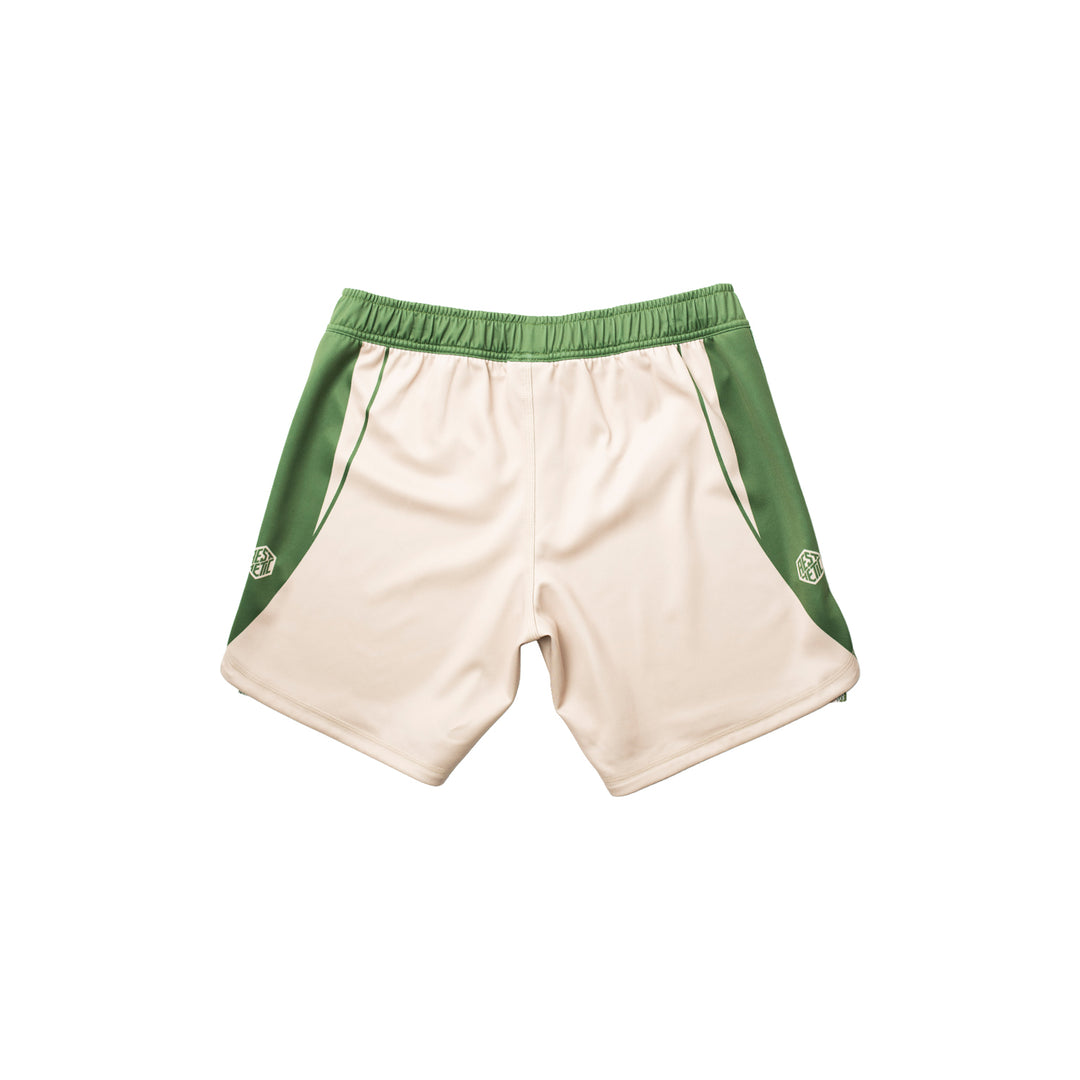 AESTHETIC Motion Combat Shorts – Hunter Green back view