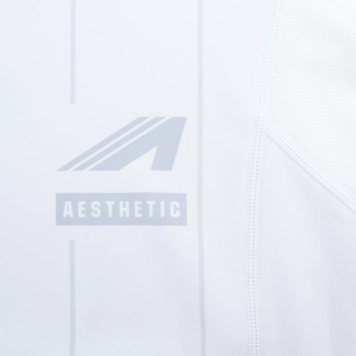 AESTHETIC Asia Long Sleeve Ranked Rashguard 2026 White - lining details